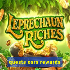 quests osrs rewards